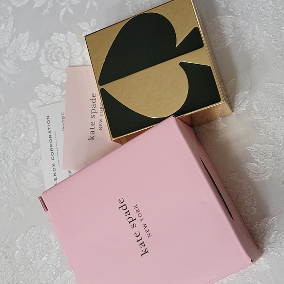 kate spade Other - ●FIRM●Kate Spade NY X Lenox "Spade Street" Keepsake Box, Green/Gold